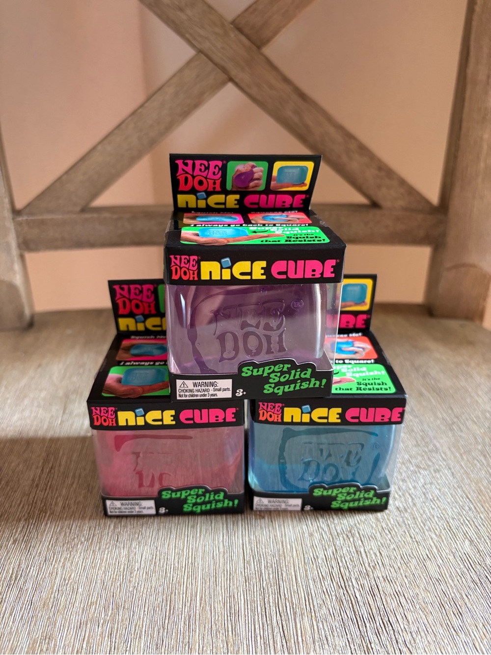 Needoh bundle (3) NeeDoh Nice Cube Super Solid Squish Set
